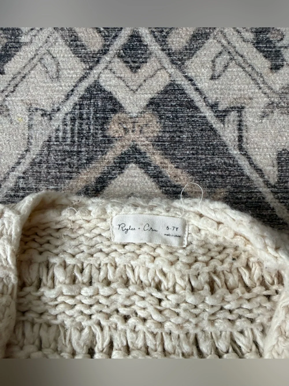 Ruler+ Cru Girls Loop Knit Sweater
